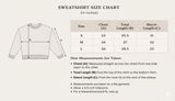 Khaar Markhor Knit Sweater in Navy Blue – Size chart